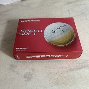 TaylorMade SpeedSoft Golf Balls (12 Pack) New PWRCORE OUR SOFTEST BALL -WHITE-